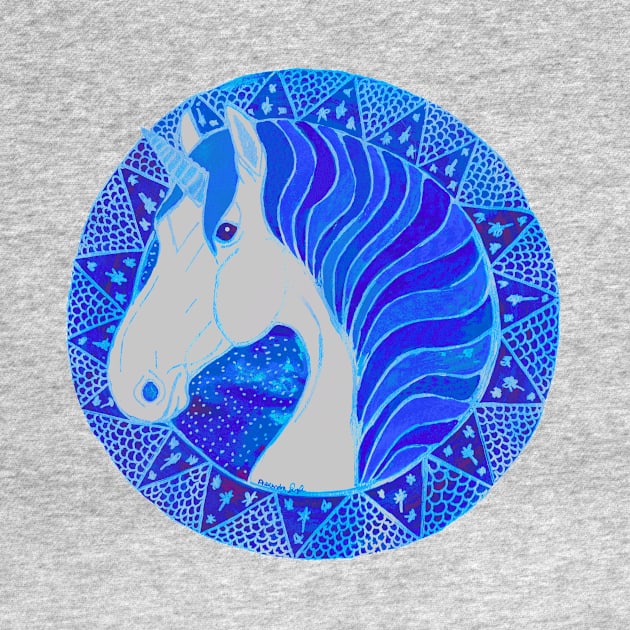 Blue Unicorn by Shyflyer